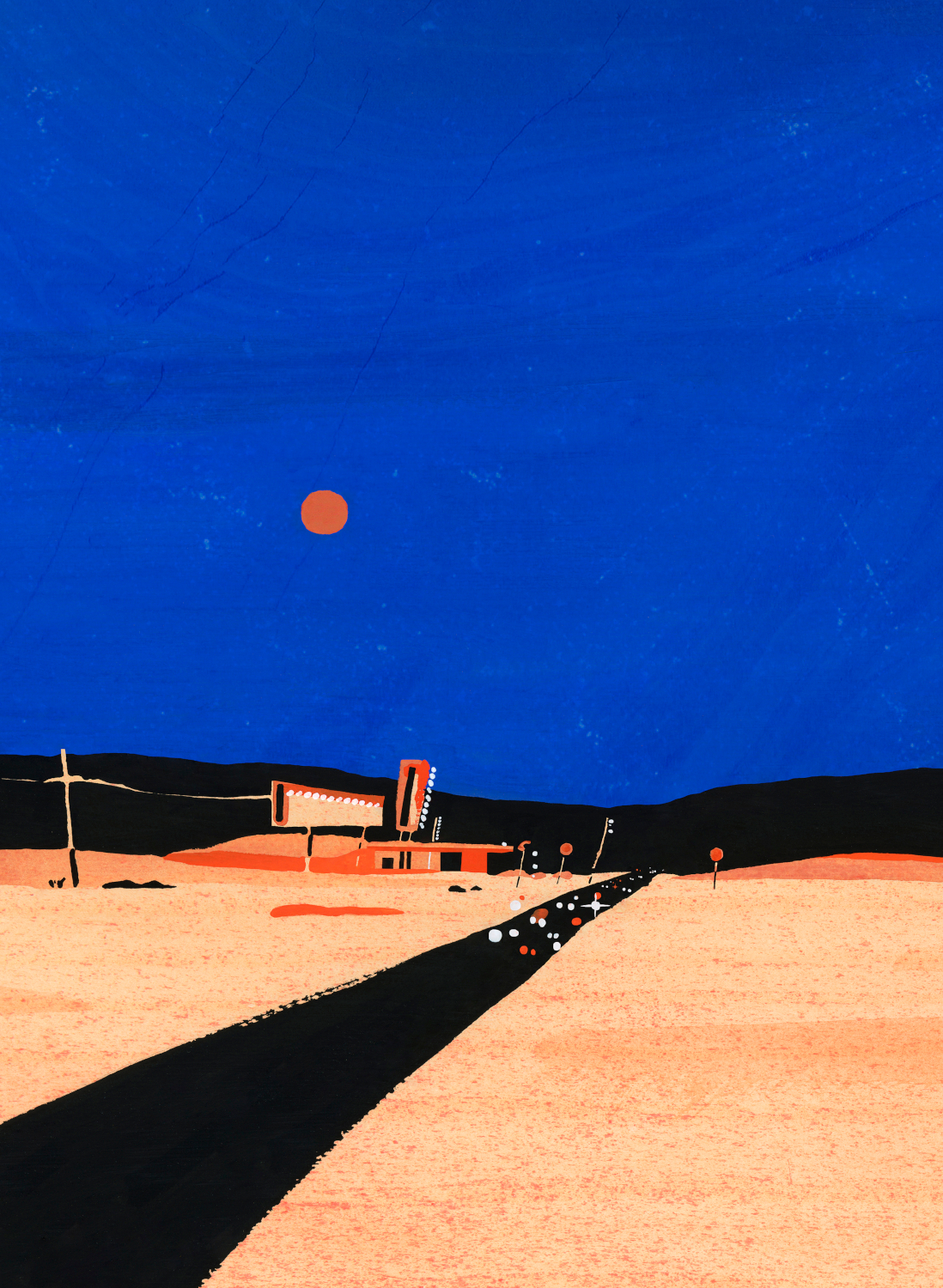 Wandbild Road Trip - Blue