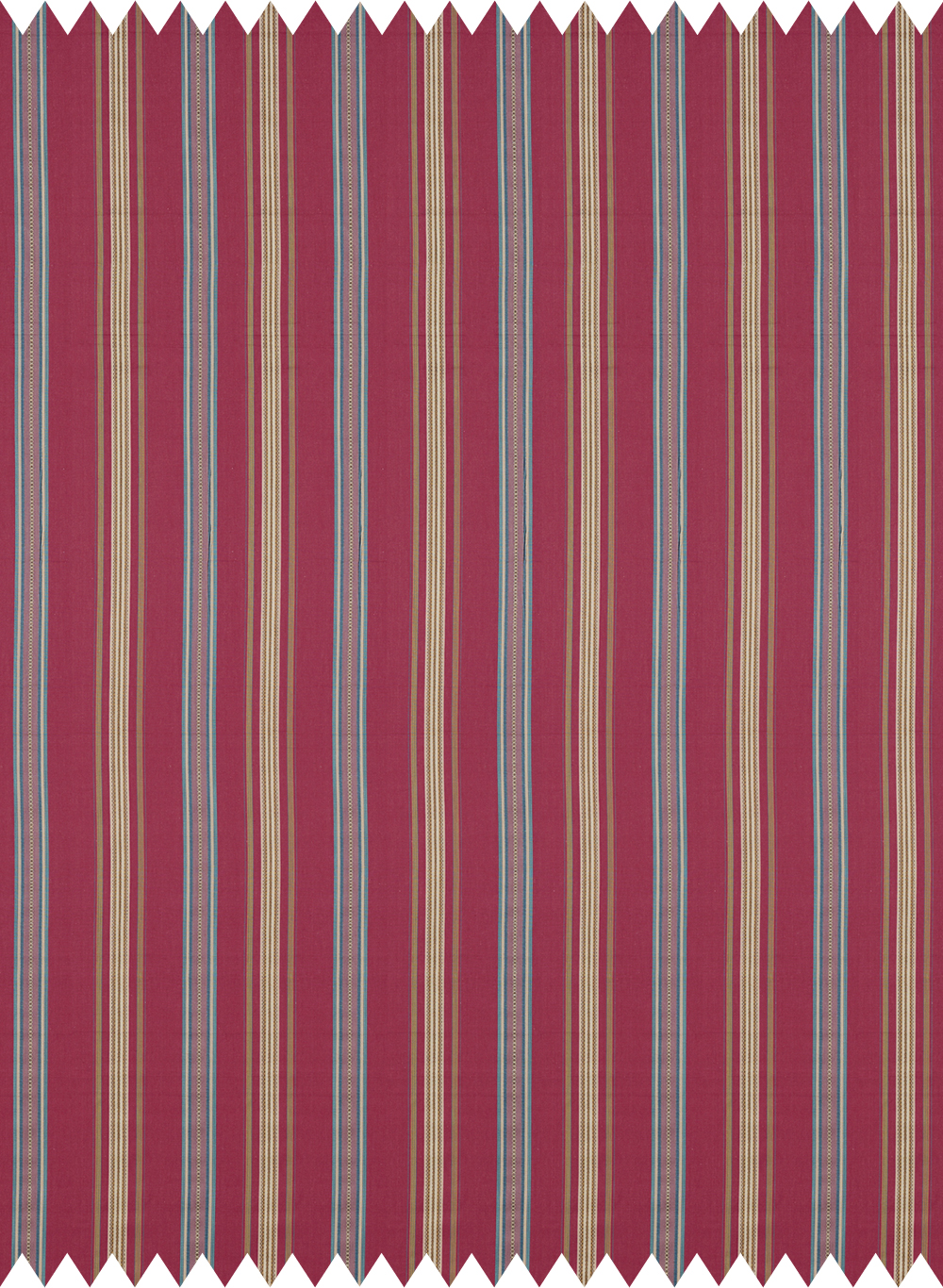 Stoff Valley Stripe - Mulberry/ Blue