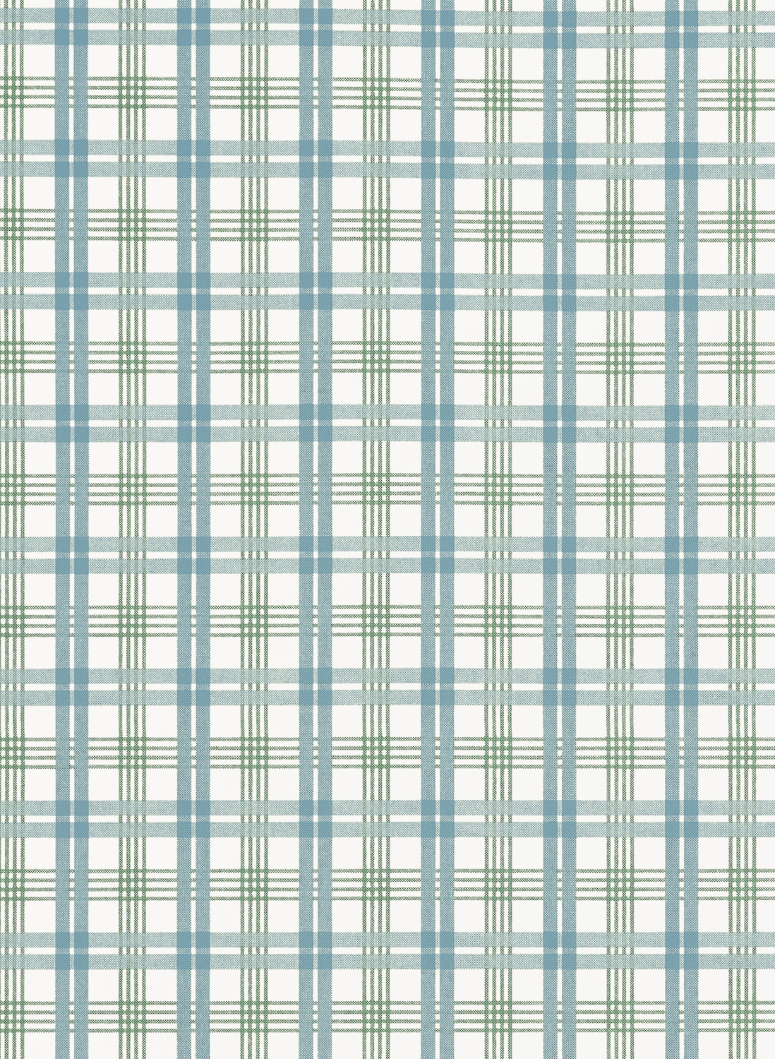 Tapete Huntley Plaid - Peacock Blue and Green