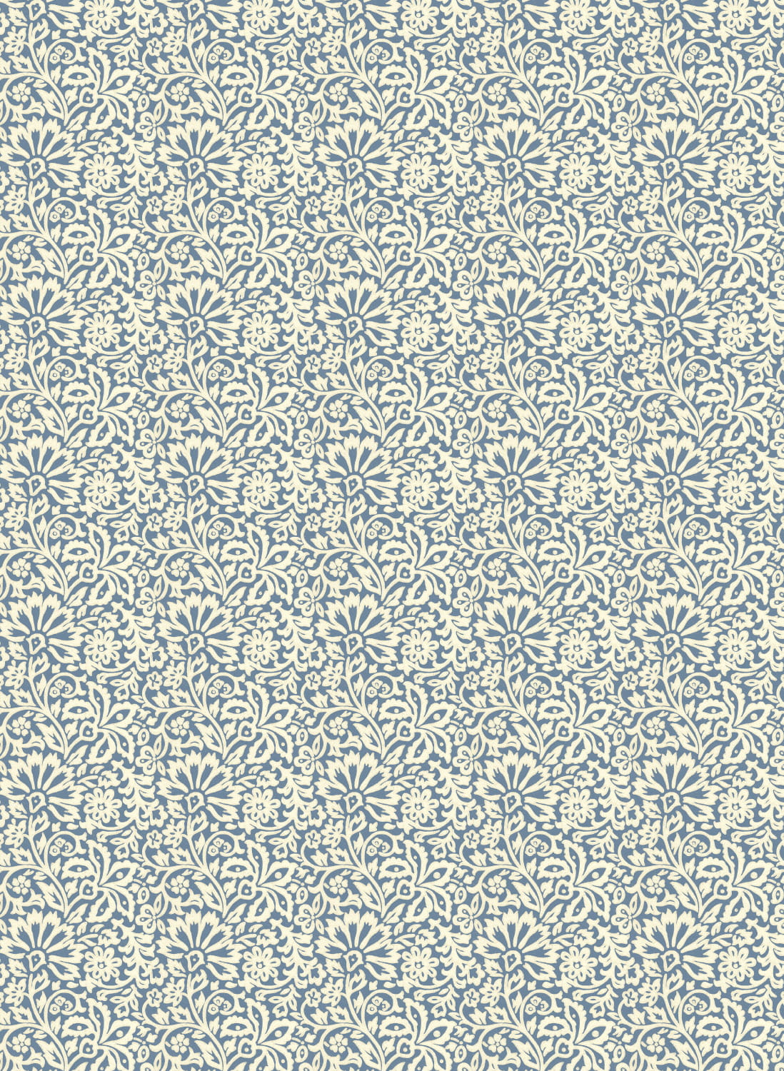 Tapete Flora - Indigo