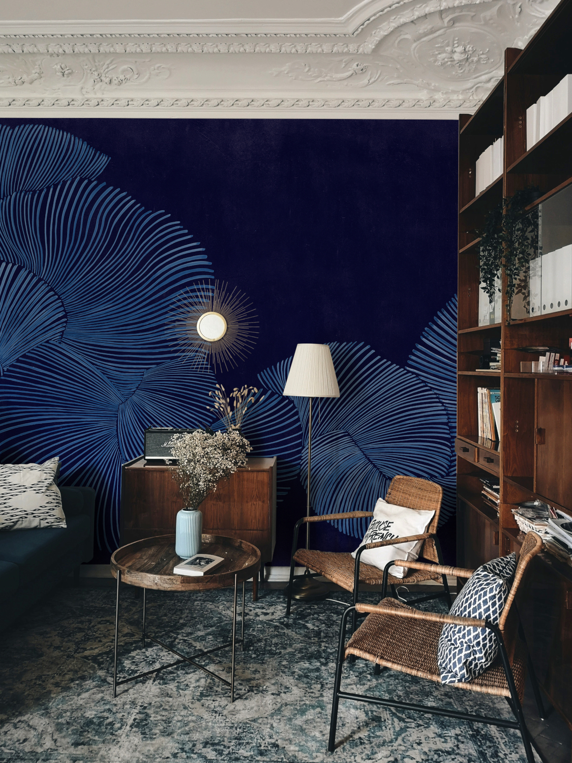 Wandbild Diving Moment - Indigo