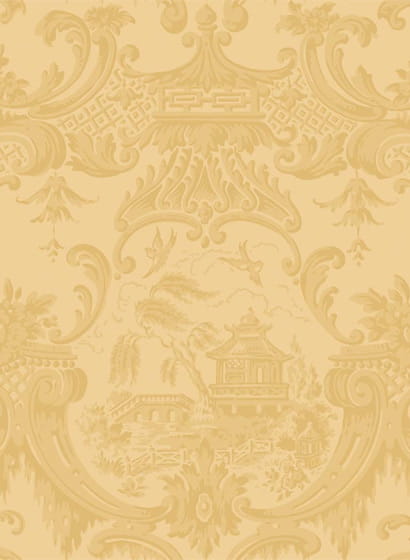 Tapete Chippendale China - Yellow
