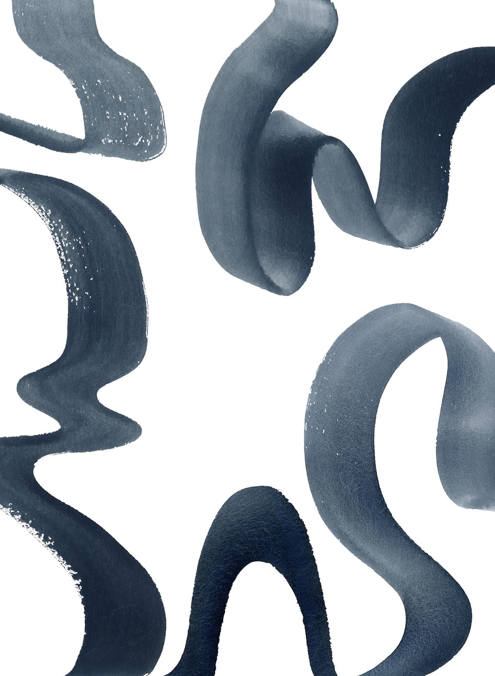Wandbild Waves - Ink