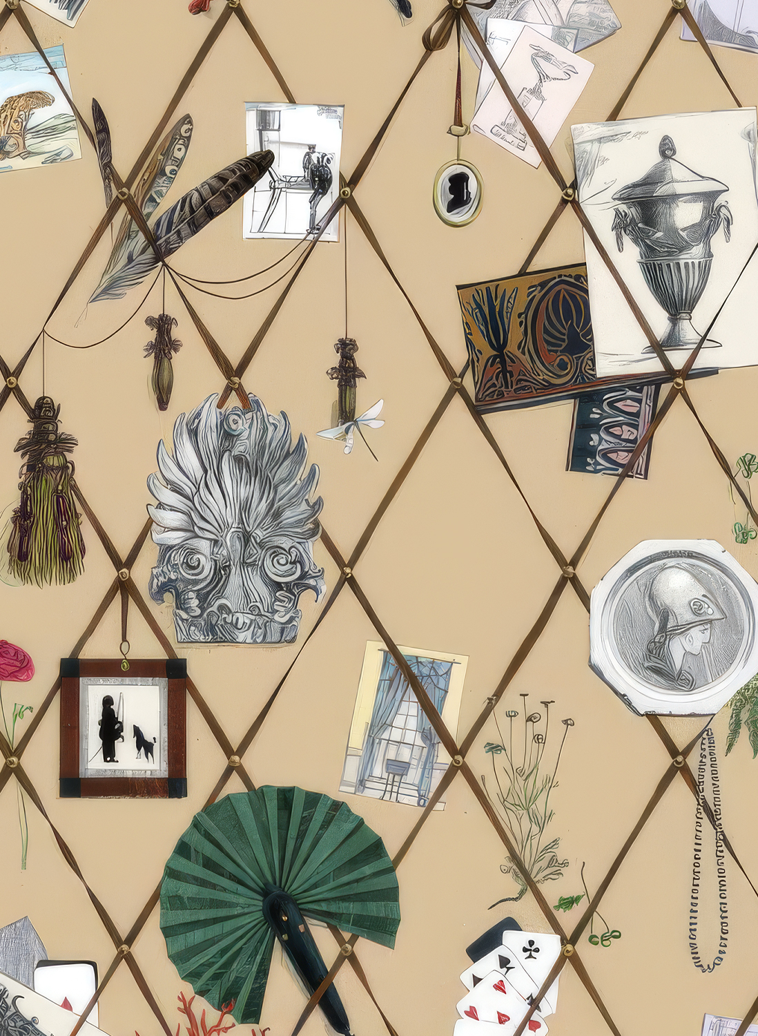 Tapete Mur des Souvenirs - Beige