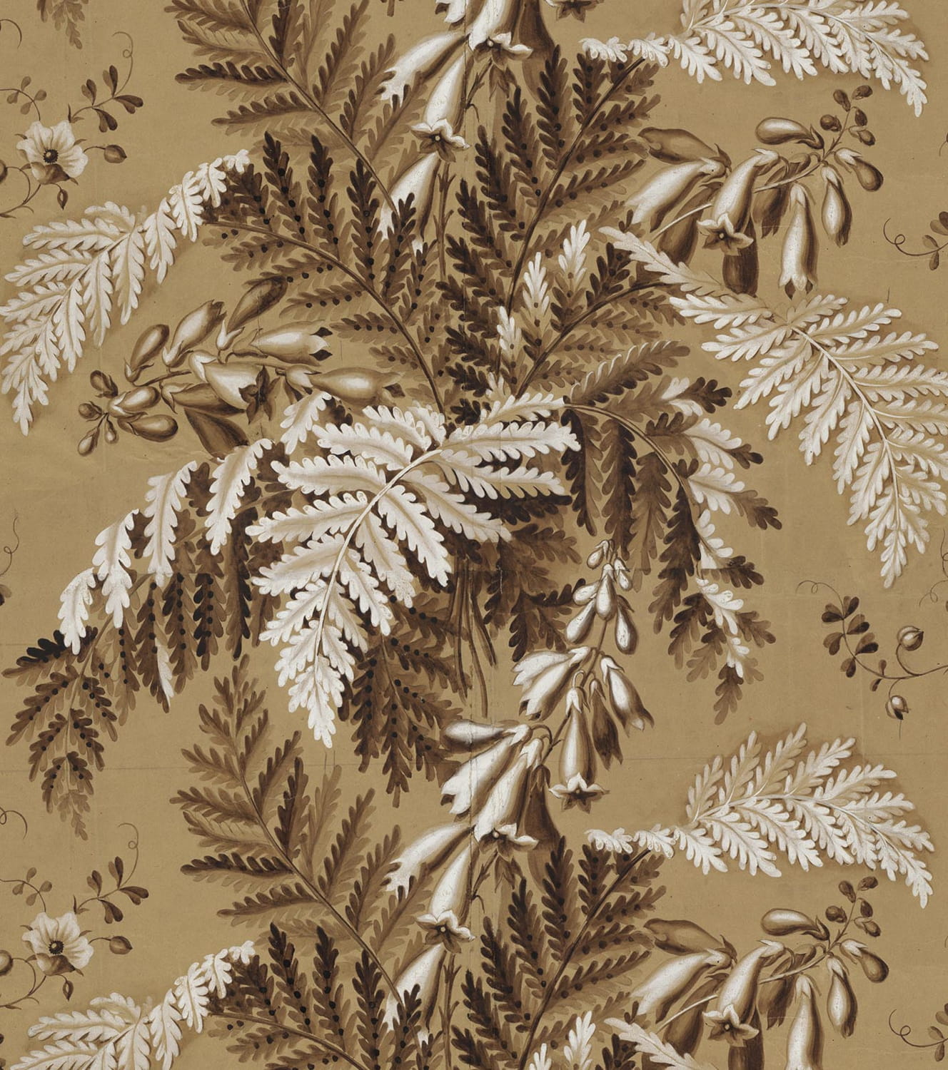 Wandbild Big Pattern Feuilles - 6 Drops