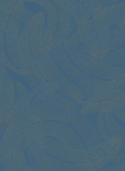Tapete Plumes - Bleu