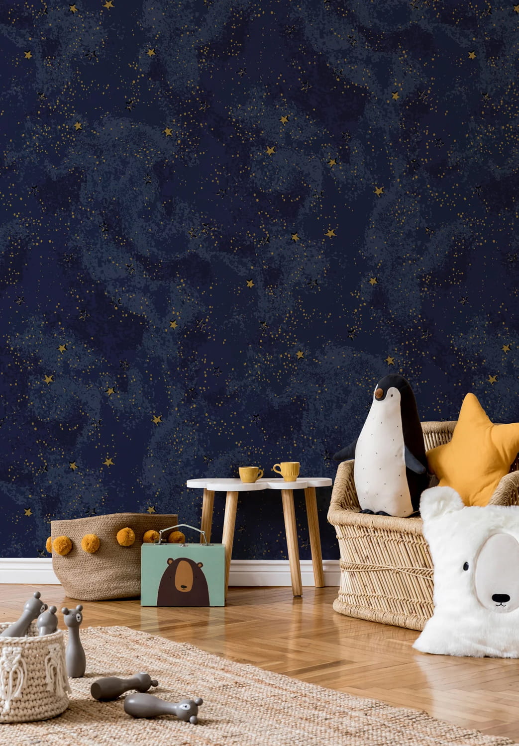 Wandbild Infini - Bleu