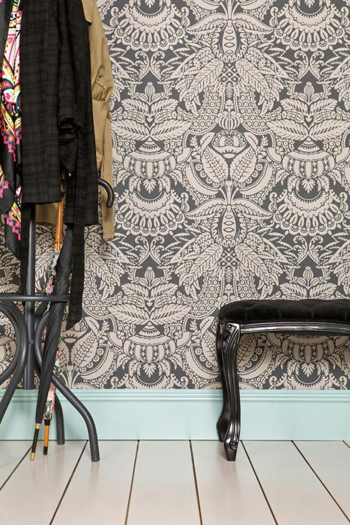 Tapete Orangerie - Off-Black/ Charleston Gray