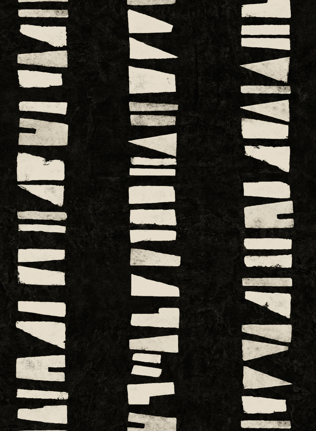 Tapete Linear Footprints - Black