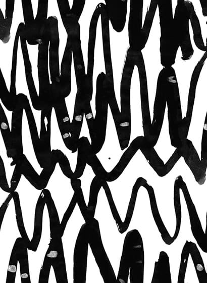 Wandbild Pulse of Passion - Black