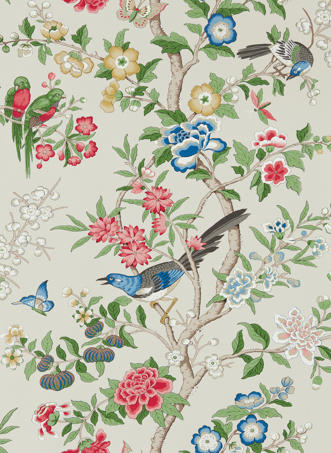Tapete Chinoiserie Hall - Linen/ Chintz