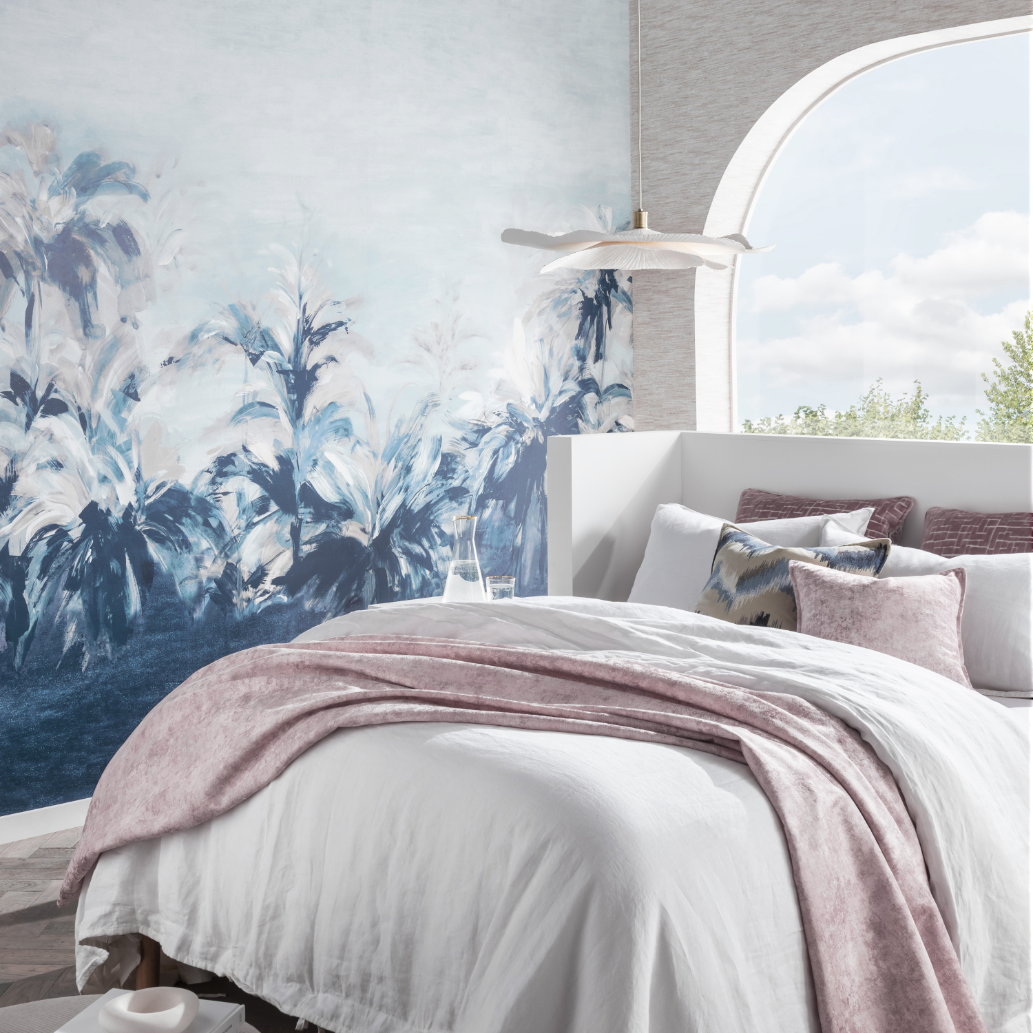 Tapete Alberi - Midnight/ Linen Banner