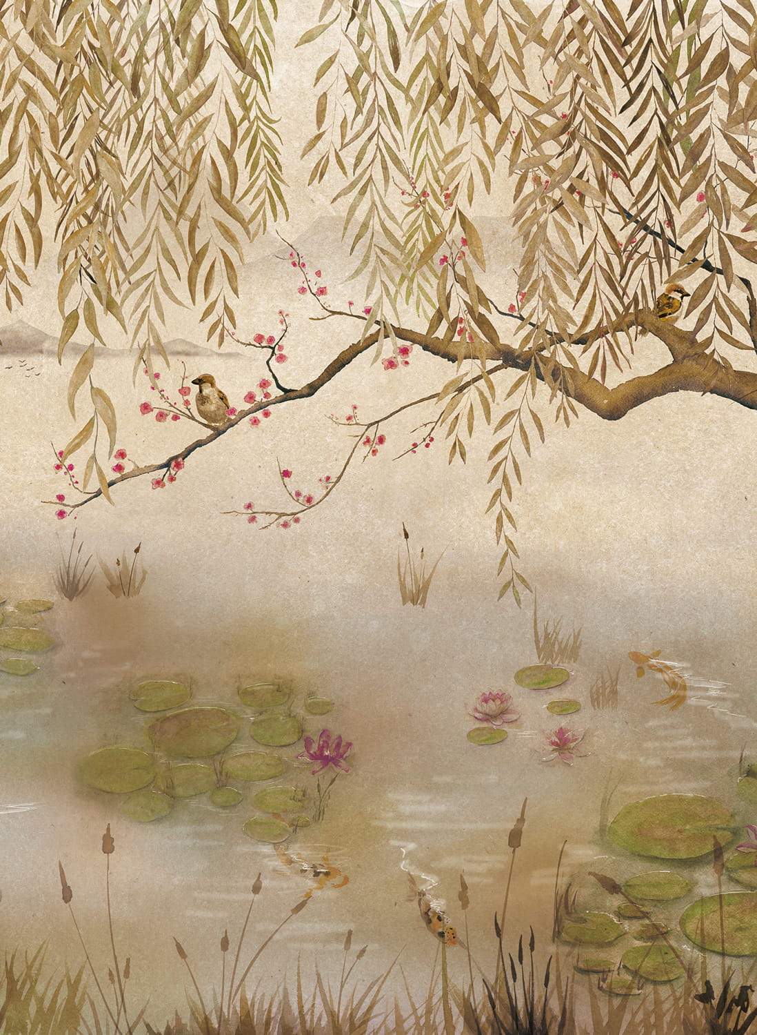 Wandbild Lotus - Clow