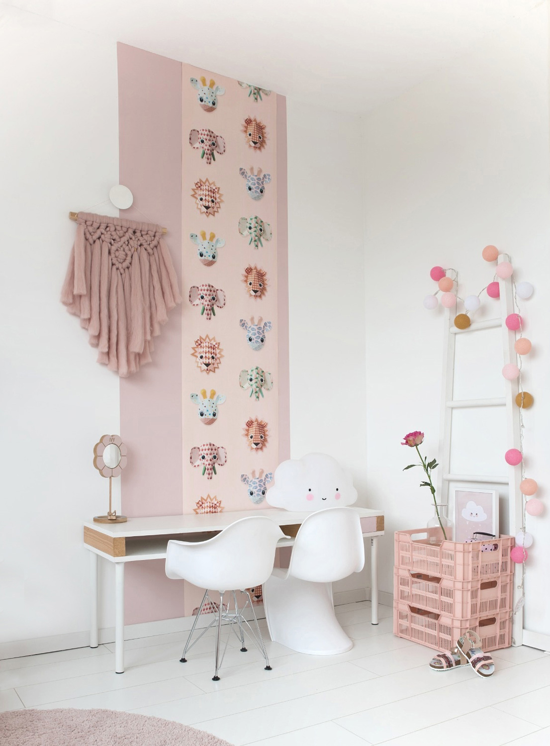 Tapete Wild Animals Pink - Wild Animals Pink