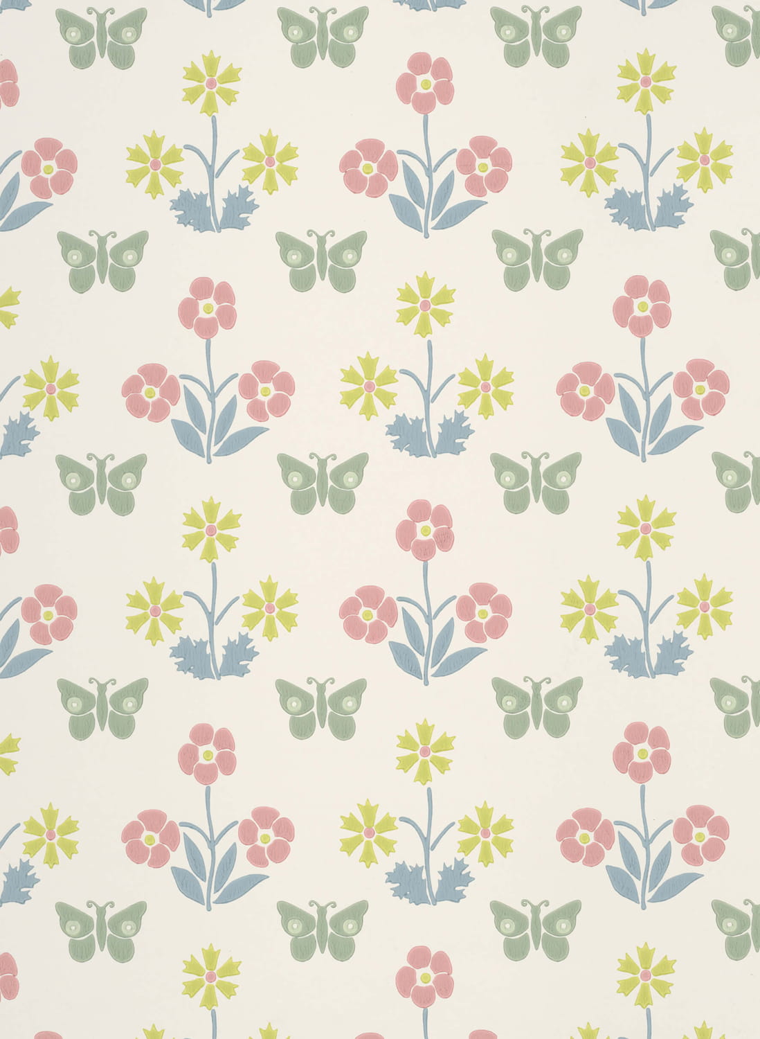 Tapete Burges Butterfly - Slaked Lime