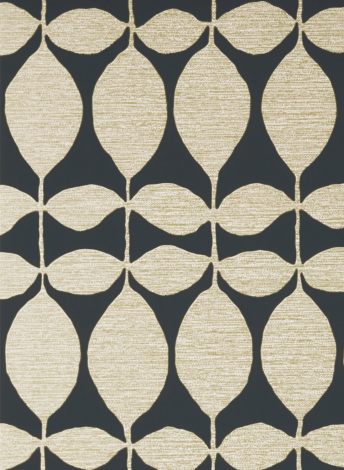 Tapete Lola - Metallic Gold on Black