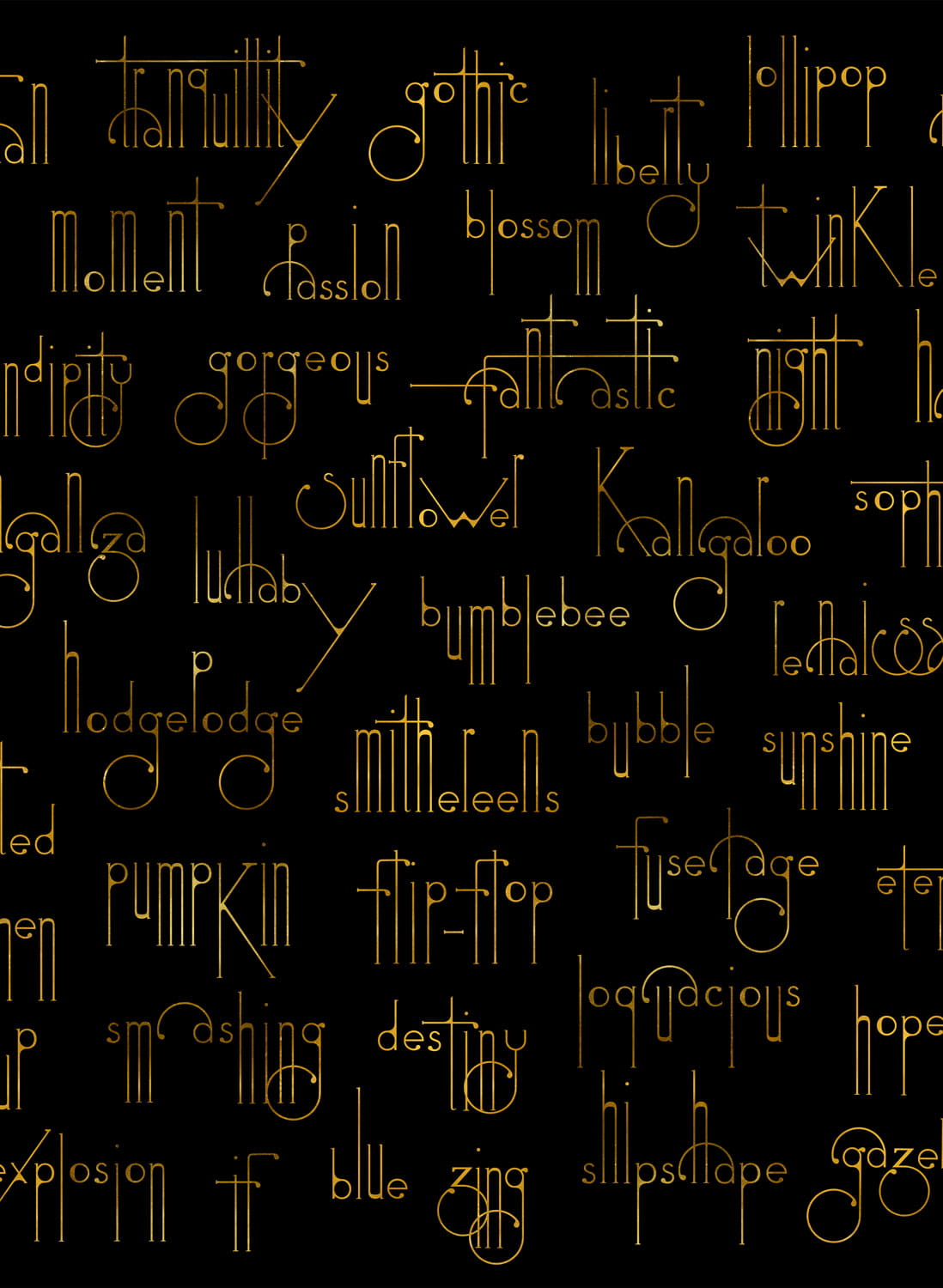 Wandbild Beautiful Words - 8000038N