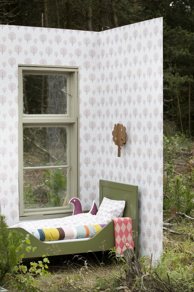 Carta da parati dotty - Rose