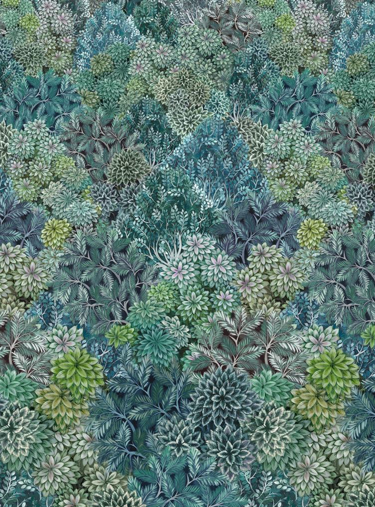 Wandbild Madhya - Azure