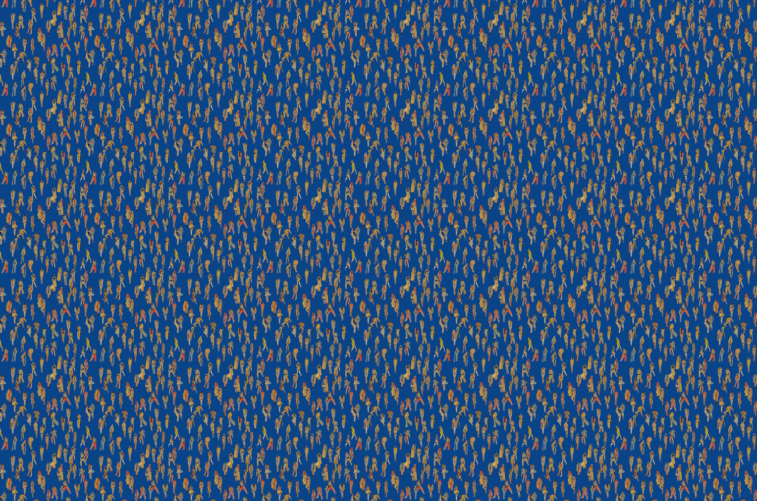Tapete Unique People - Blue