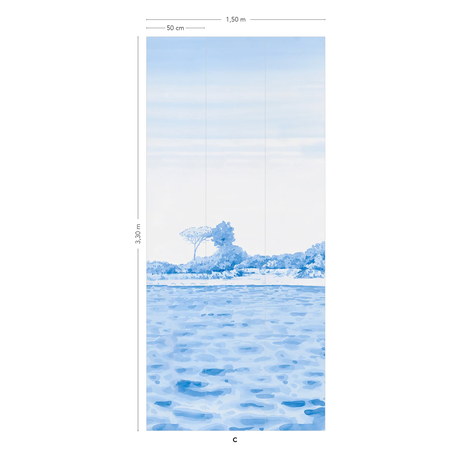 Wandbild Rivage Original - Panel 3