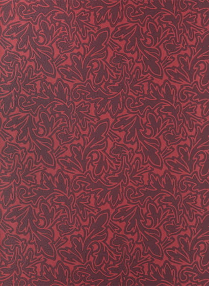Tapete Feuille - Eating Room Red/ Brinjal