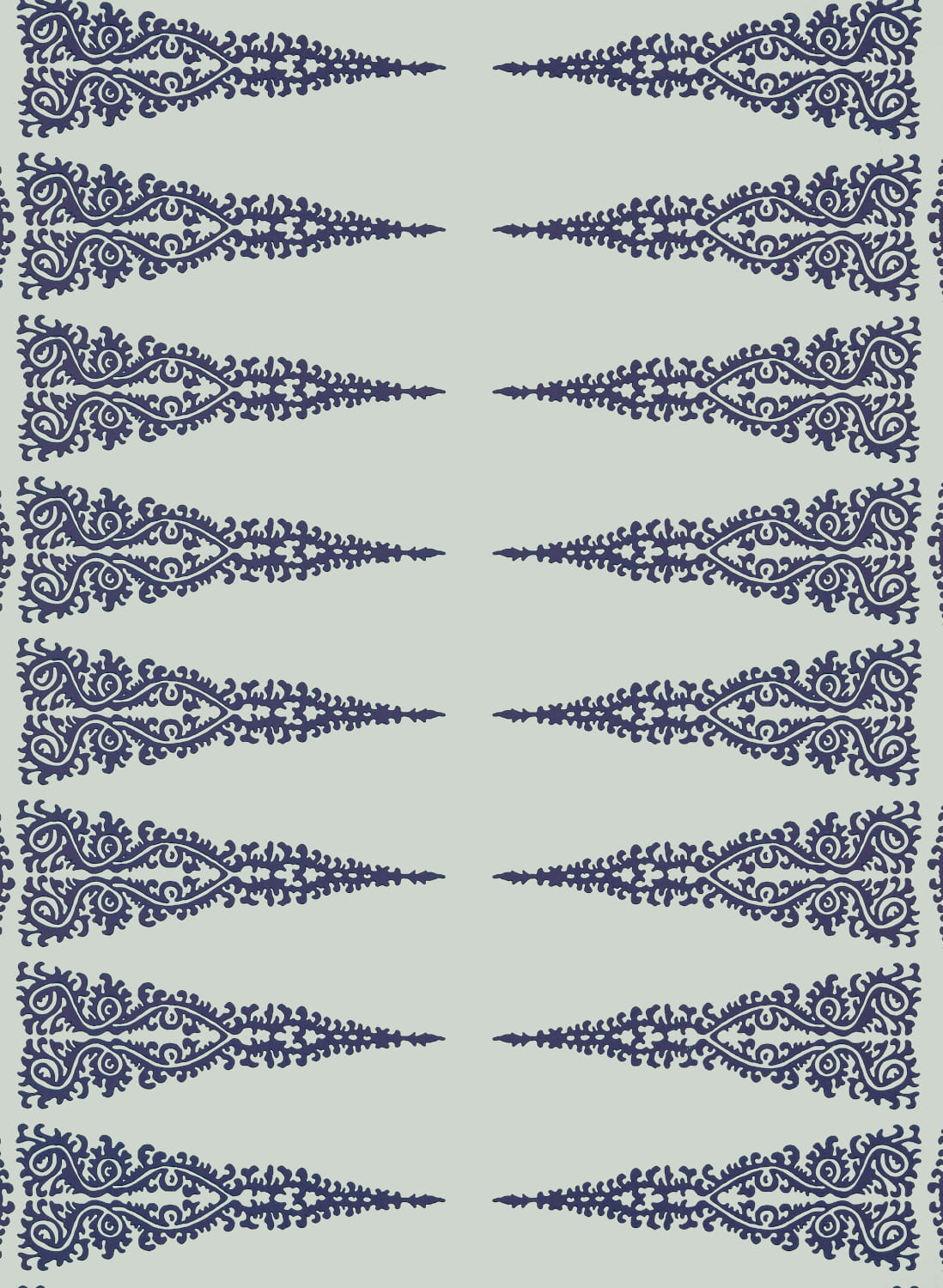 Tapete Ellery Stripe - Navy on Soft Teal