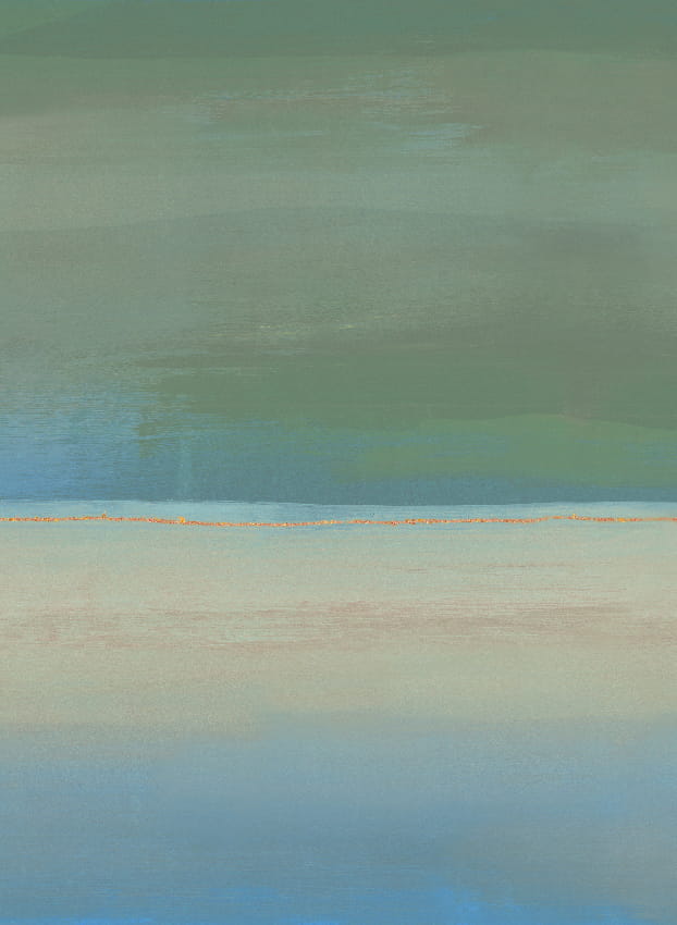 Wandbild Alegranza - Green Blue Panel 6