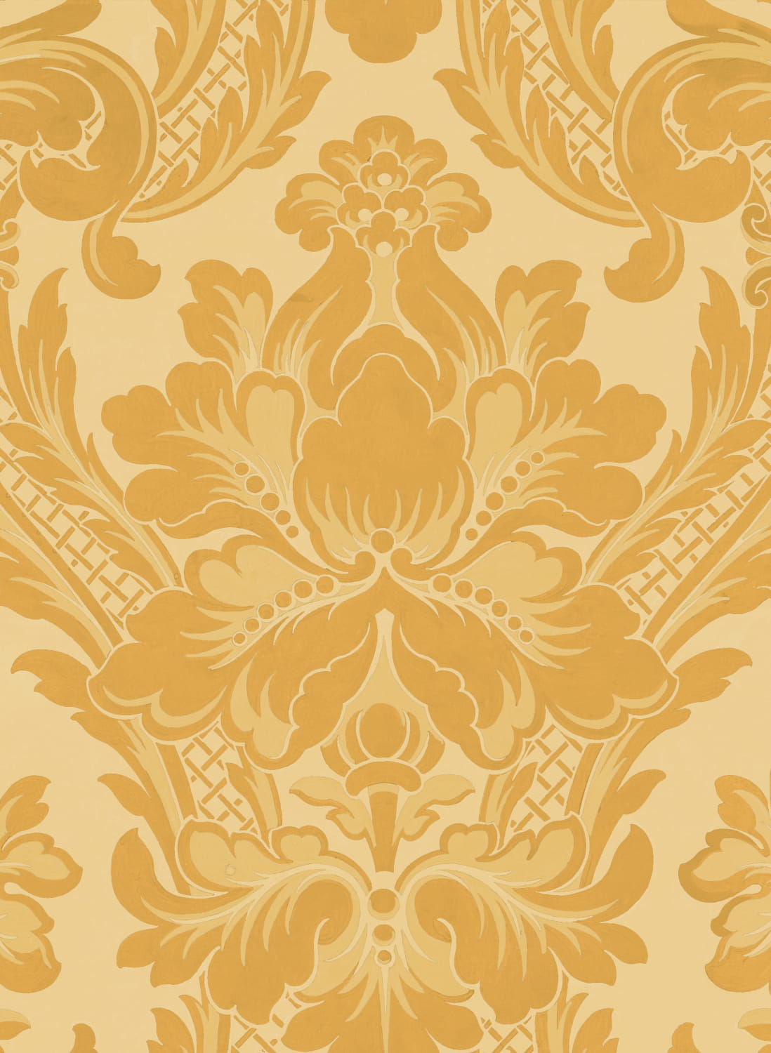 Tapete Venetian Damask - Mustard