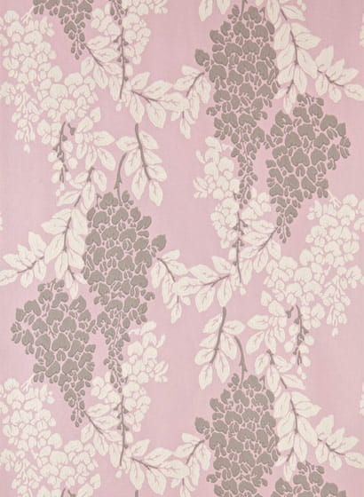 Tapete Wisteria - Cinder Rose/ Joa's White/ Charleston Gray