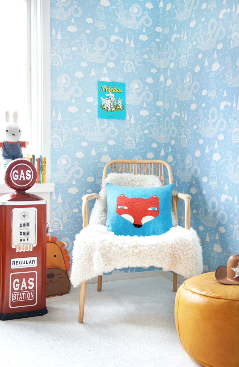 Tapete Dragon Sky - Light Blue/ Cream White