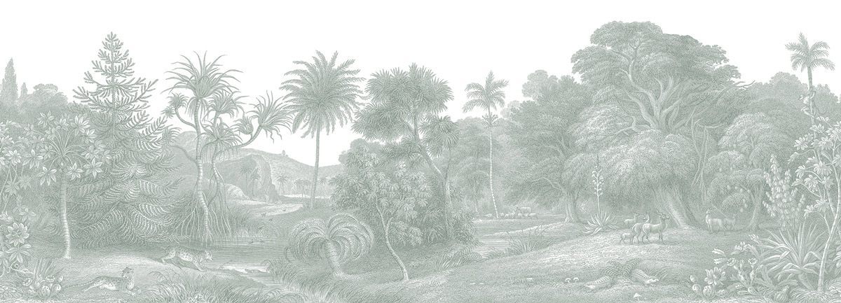 Wandbild Jungle Land - Verdant A