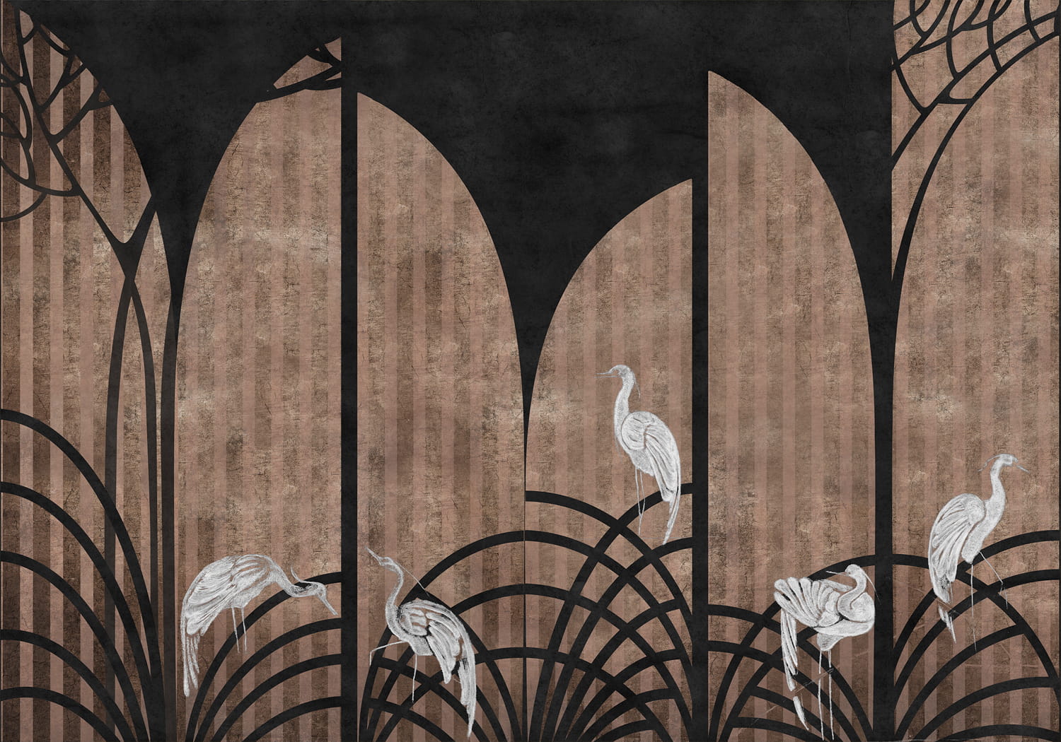 Wandbild Tassel - Coal