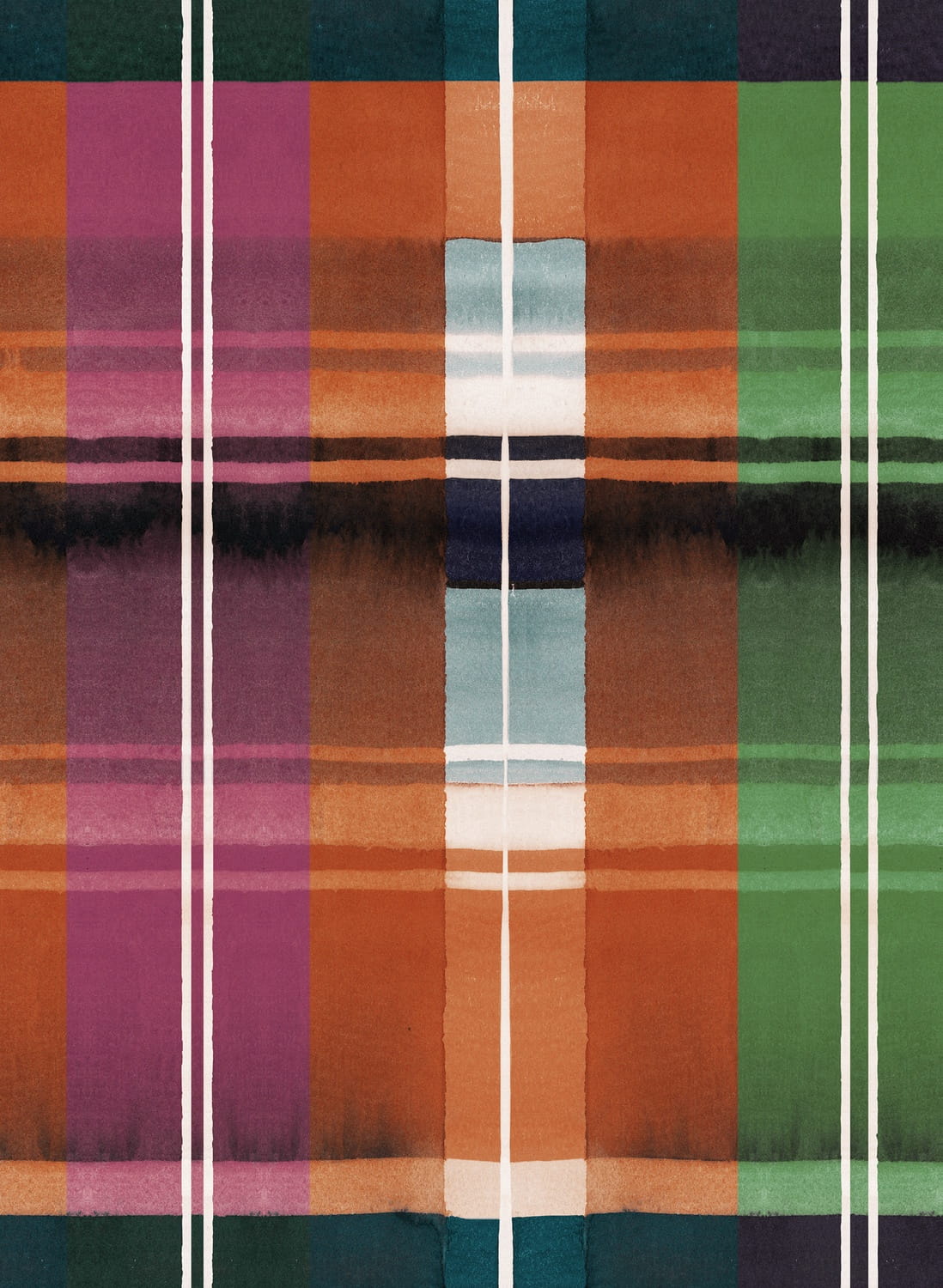 Tapete Kerschdorf Plaid - Carrot