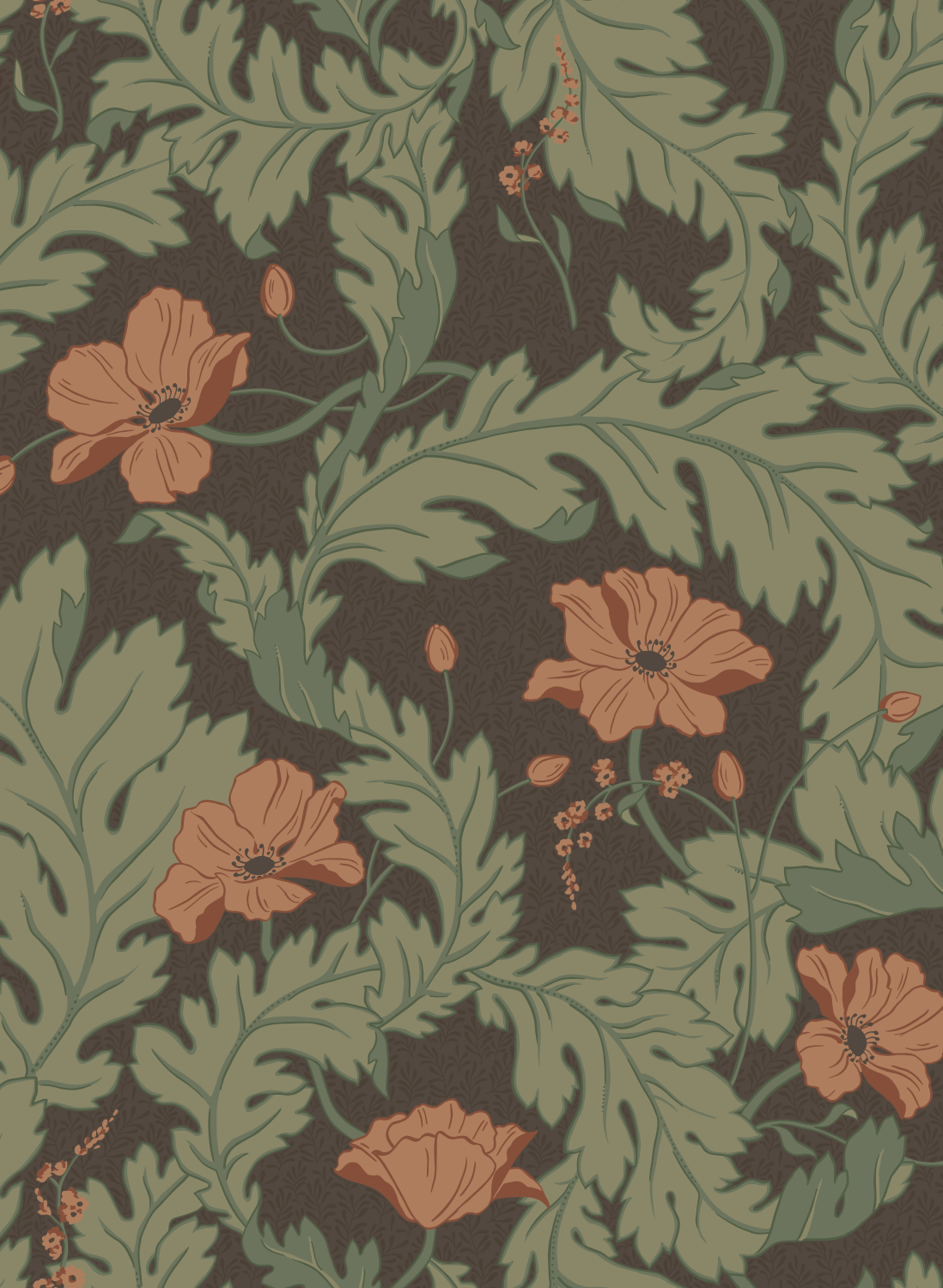 Tapete Charlotta - Brown