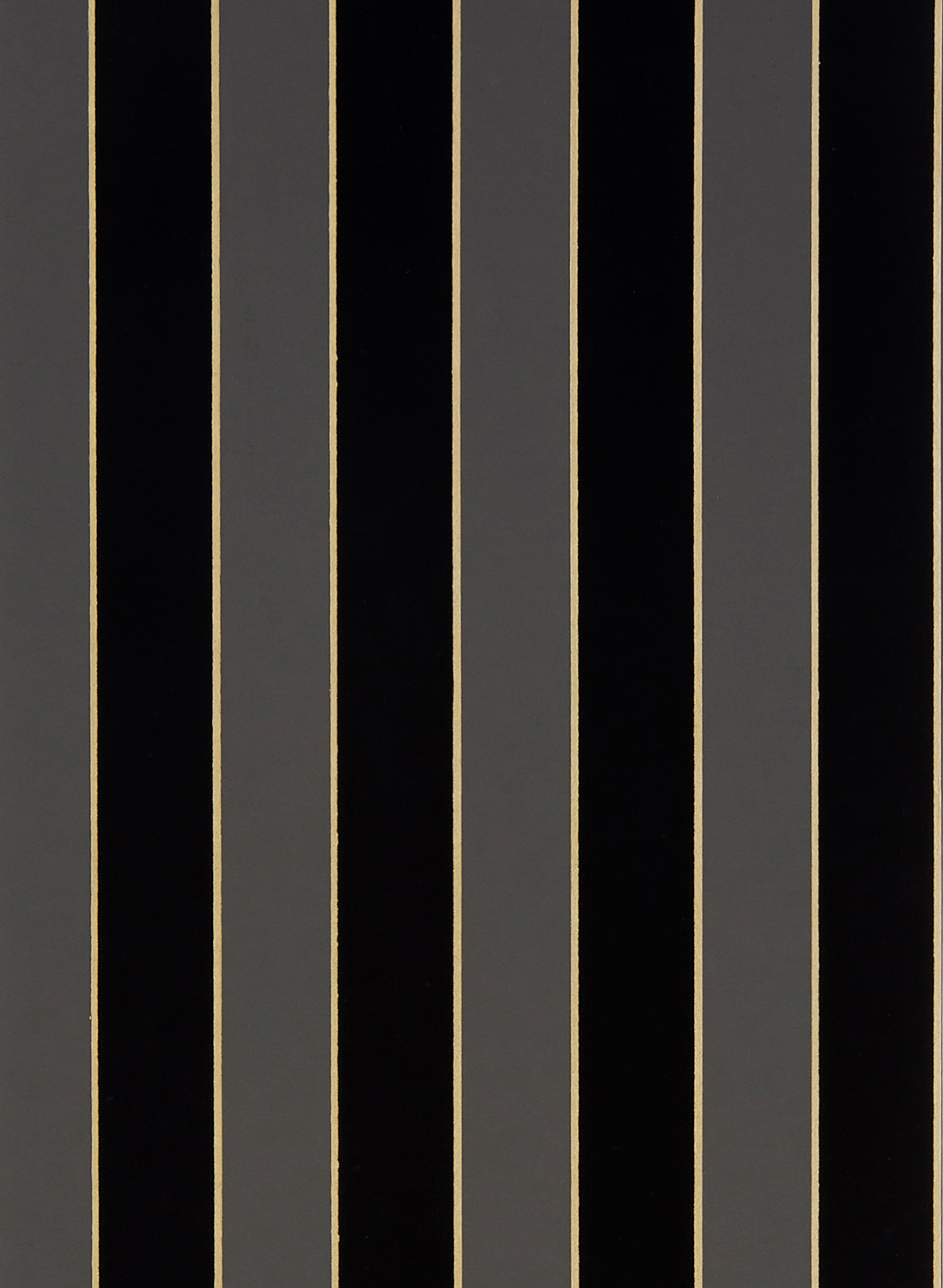 Tapete Regency Stripe - Charcoal/ Gold