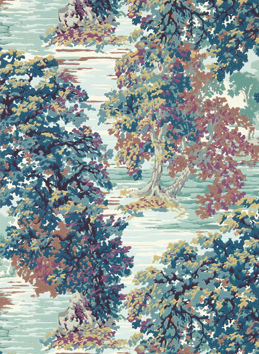 Tapete Ancient Canopy - Forest Green