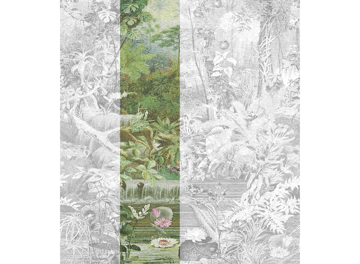 Wandbild Coari - Green Panel 2