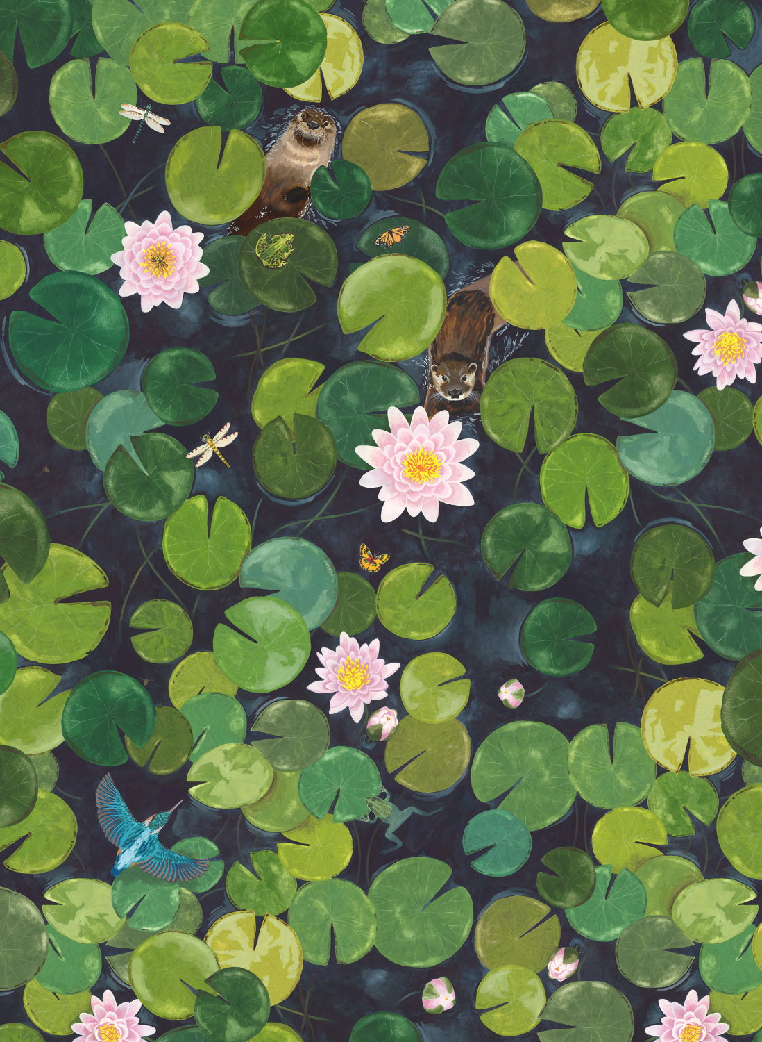 Wandbild Lily Pads - Hopper
