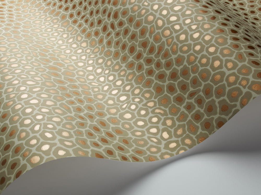Tapete Senzo Spot - Olive/ Gold