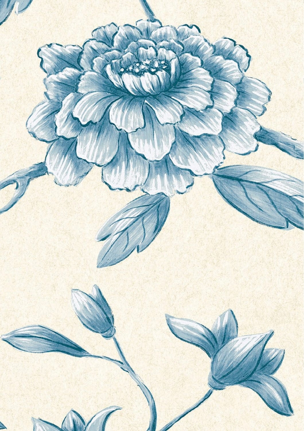 Tapete Jasper Peony - China Blue