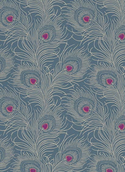 Tapete Carlton House Terrace - Blue Plume