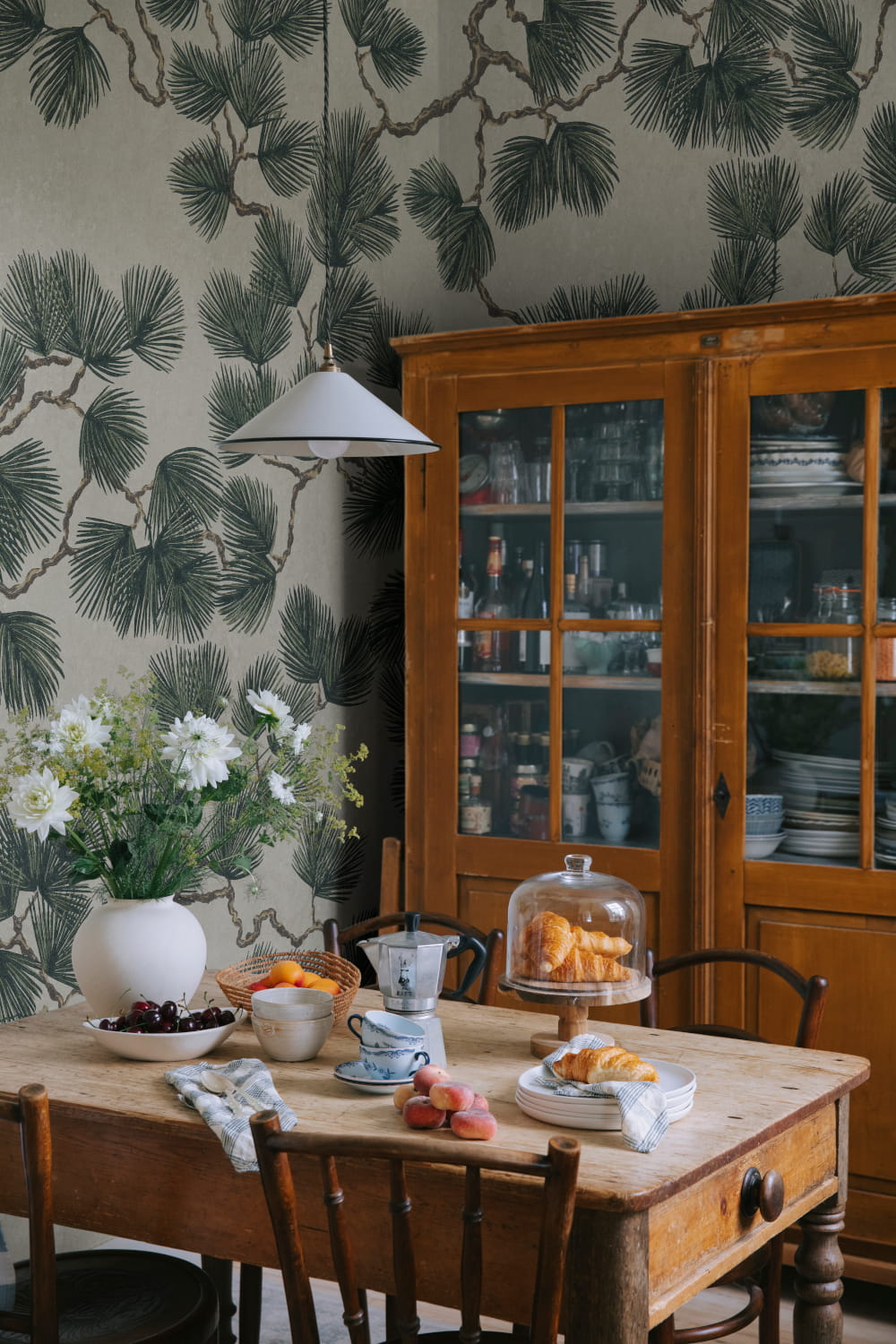 Wandbild Pine Mural - green