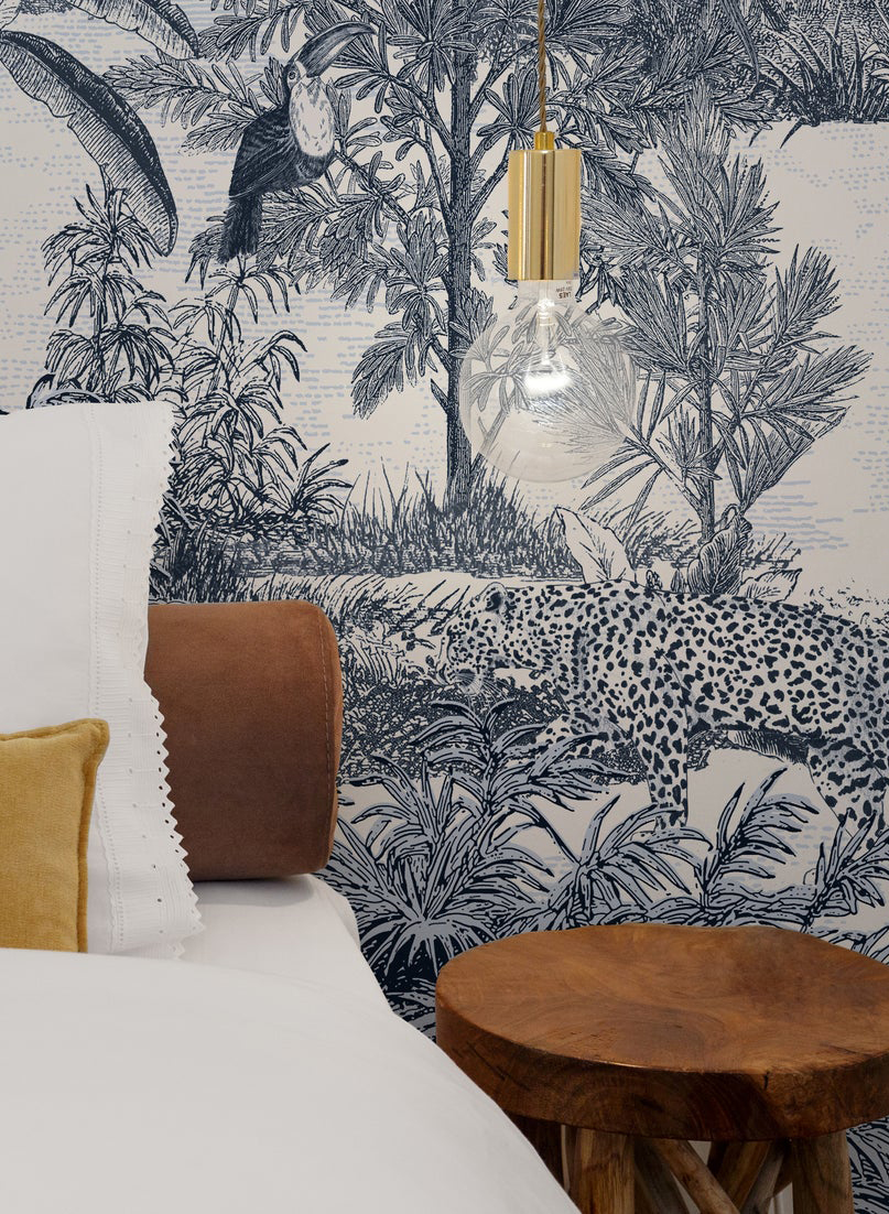 Wandbild Amazon Panthere Bleu