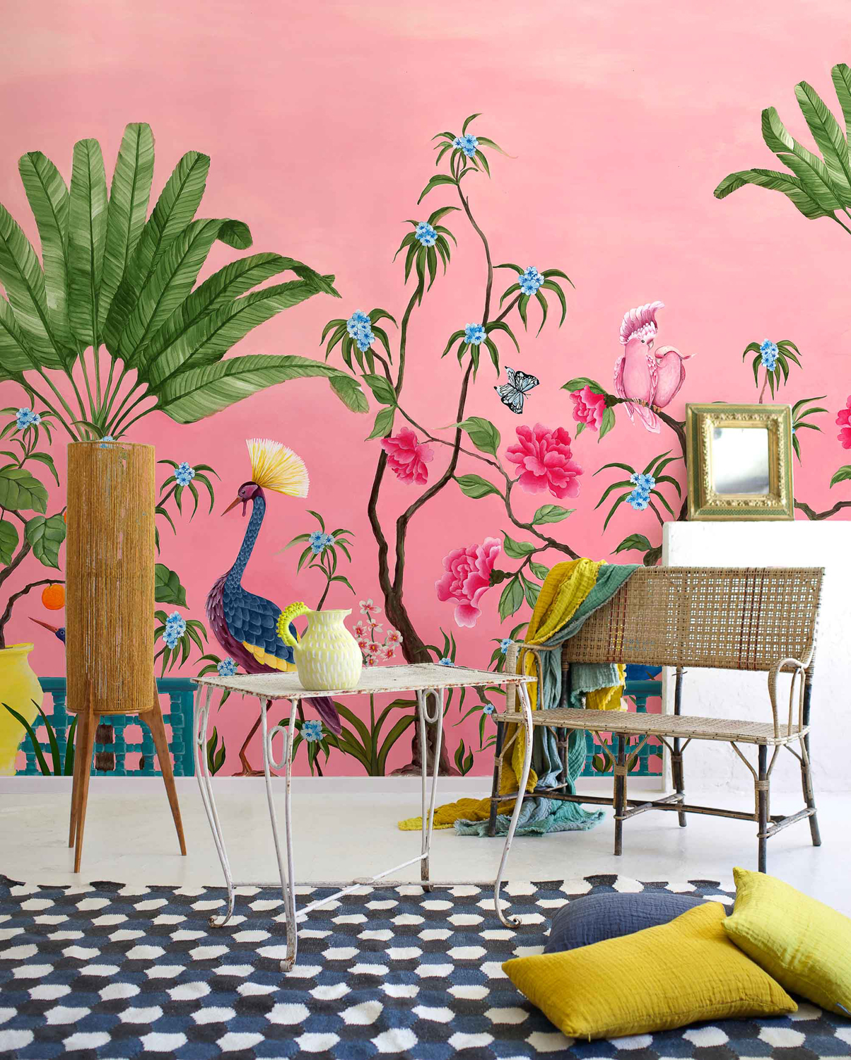 Wandbild Neo-Tea Garden - Pink