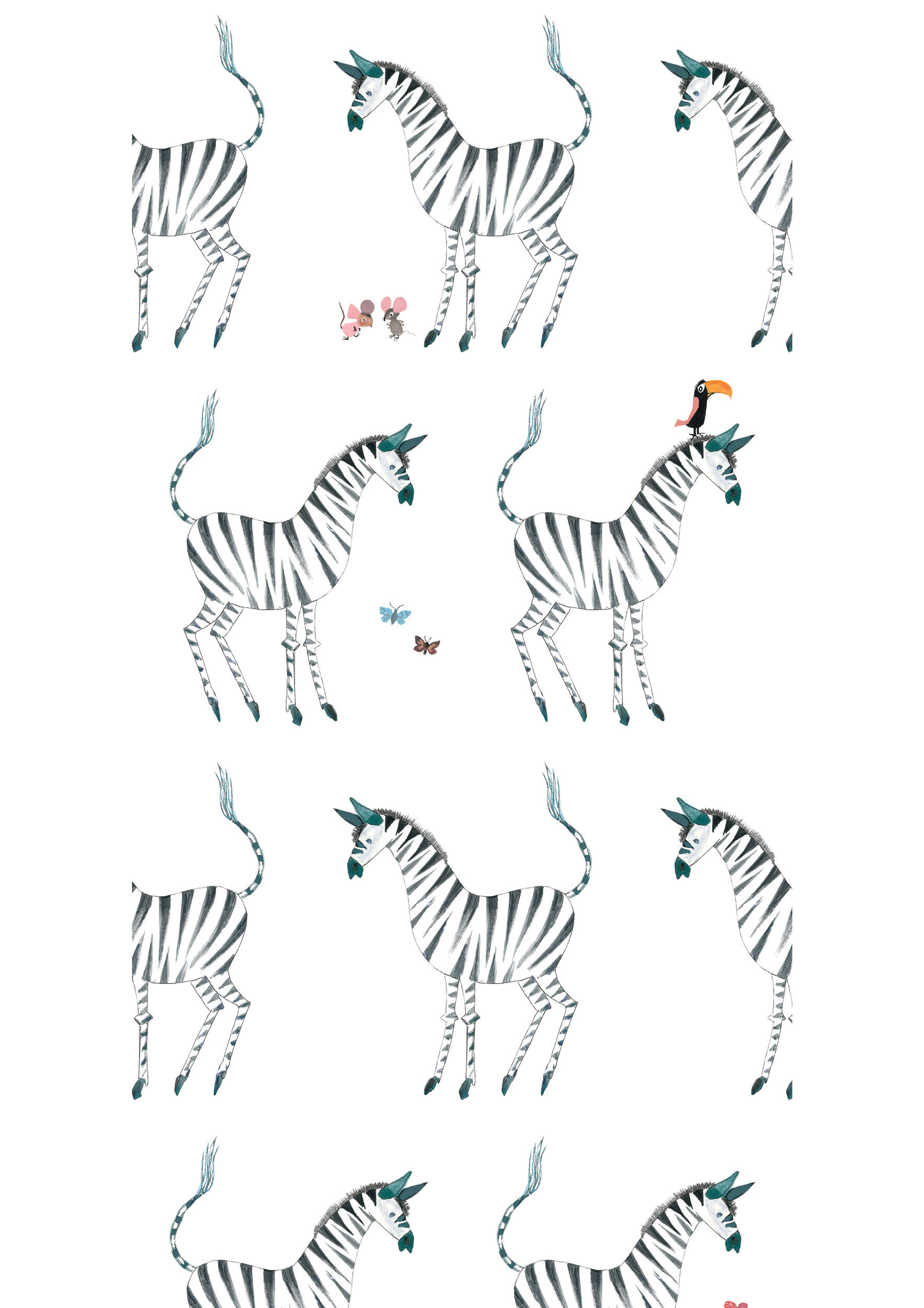 Tapete Zebra - White