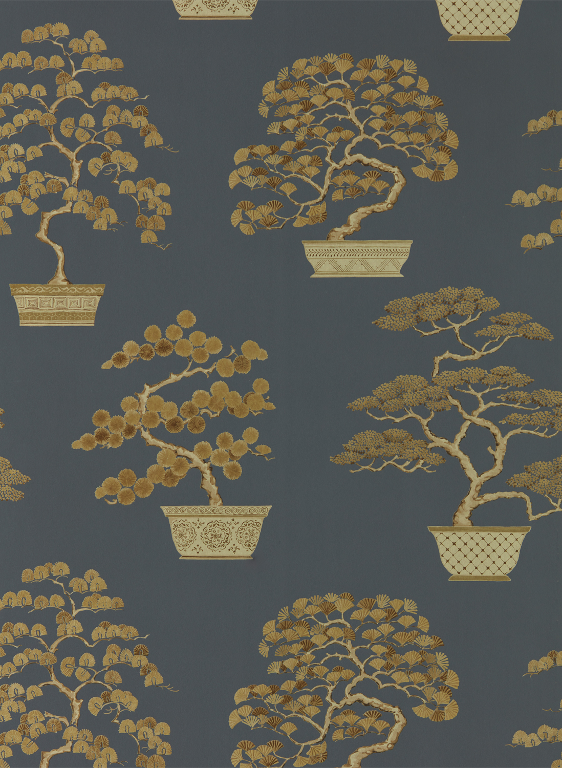 Tapete Penjing - Ink Black/ Gold