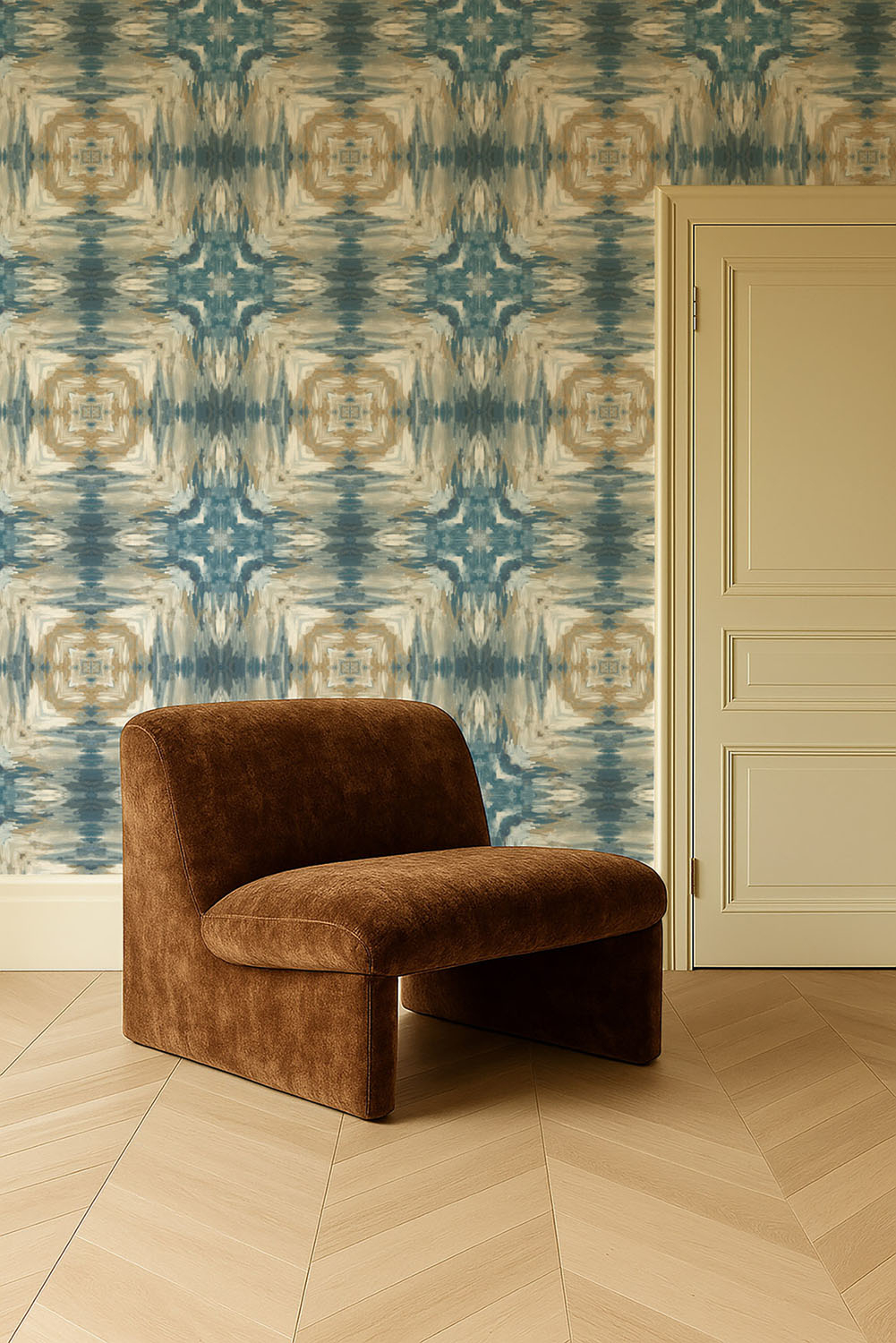 Papier peint Kalia - Midnight/ Antique
