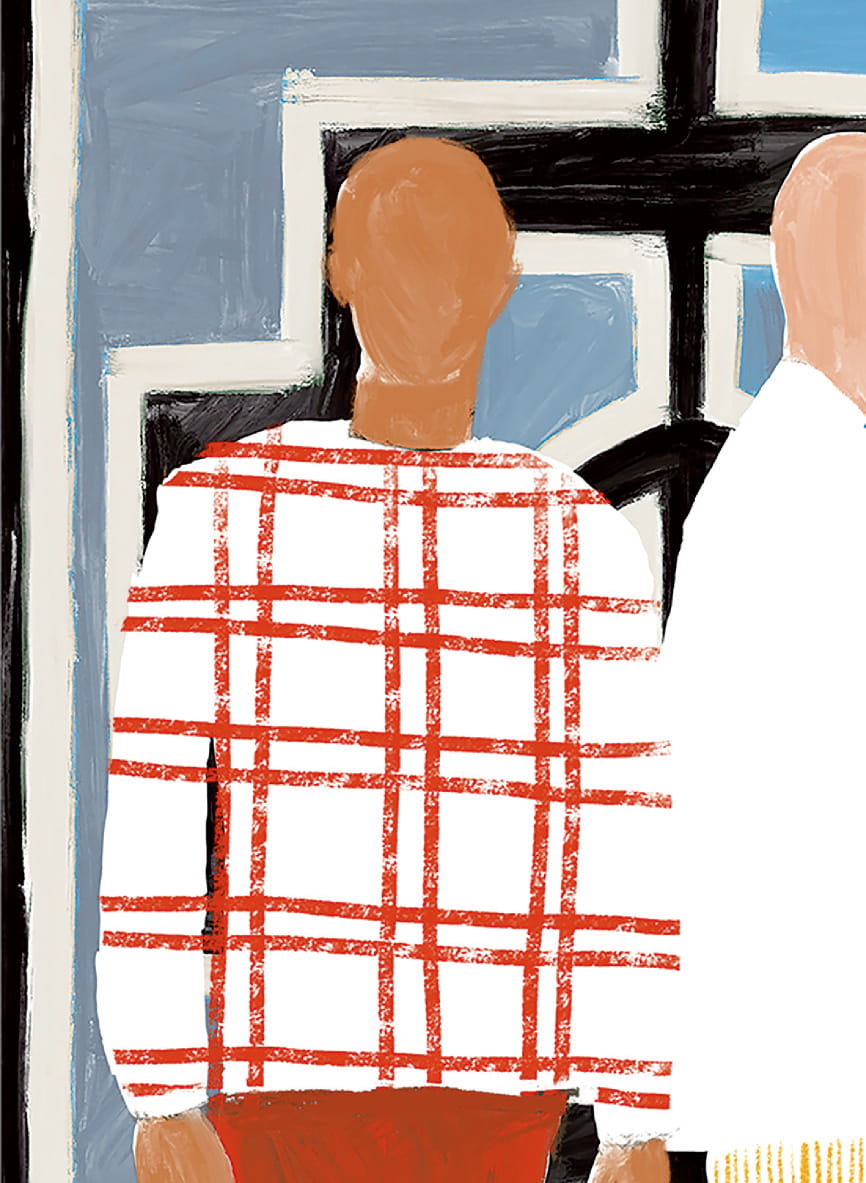 Wandbild Ndebele - Panel 1