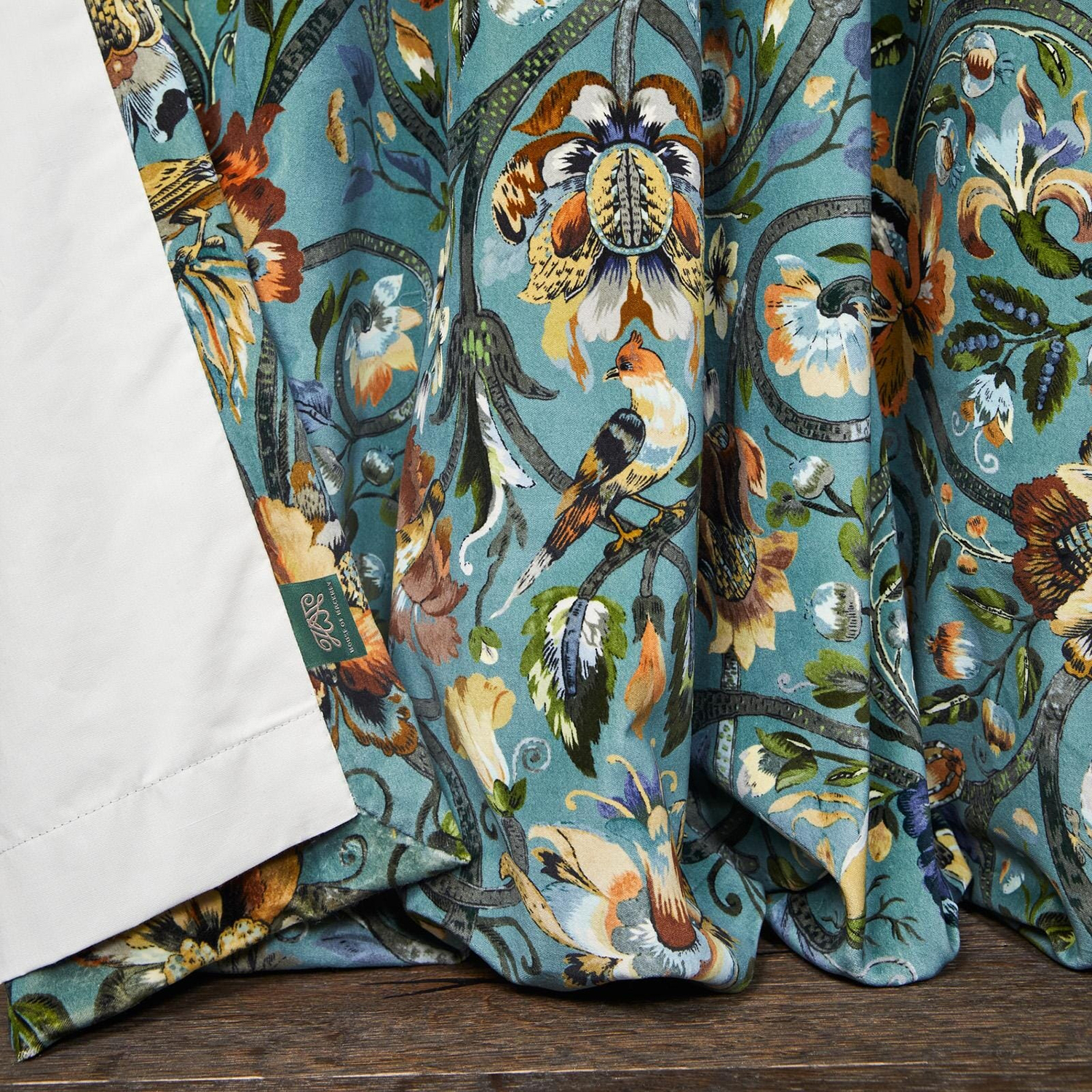 Stoff Gaia - Velvet - Prussian Blue